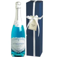 【ラッピング メッセージカード付き】ラ・ヴァーグ・ブルーギフト（泡1本）幸せを呼ぶ青いスパークリングワイン！